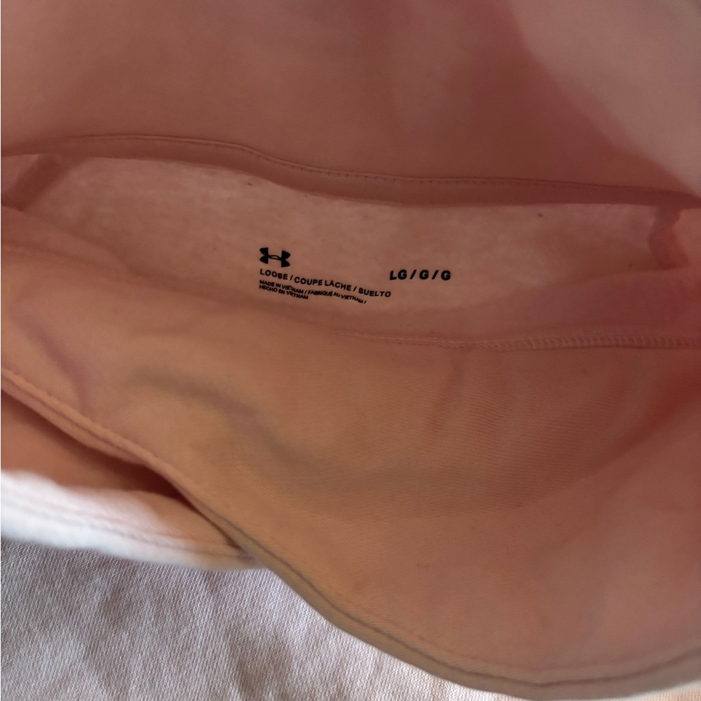 Under Armour Light Pink Cropped Sweatshirt